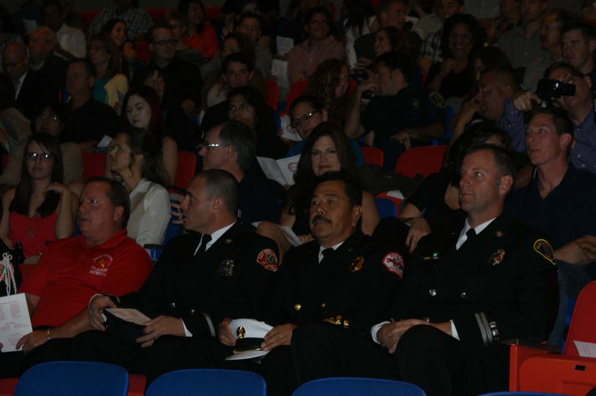People at the Fire Academy Graduation