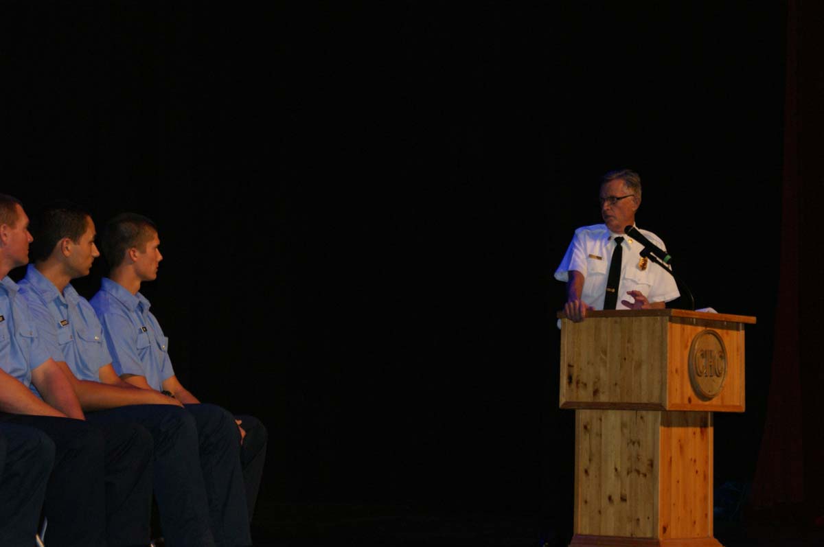 People at the Fire Academy Graduation