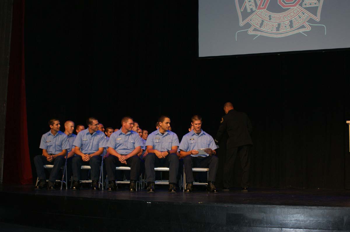 People at the Fire Academy Graduation