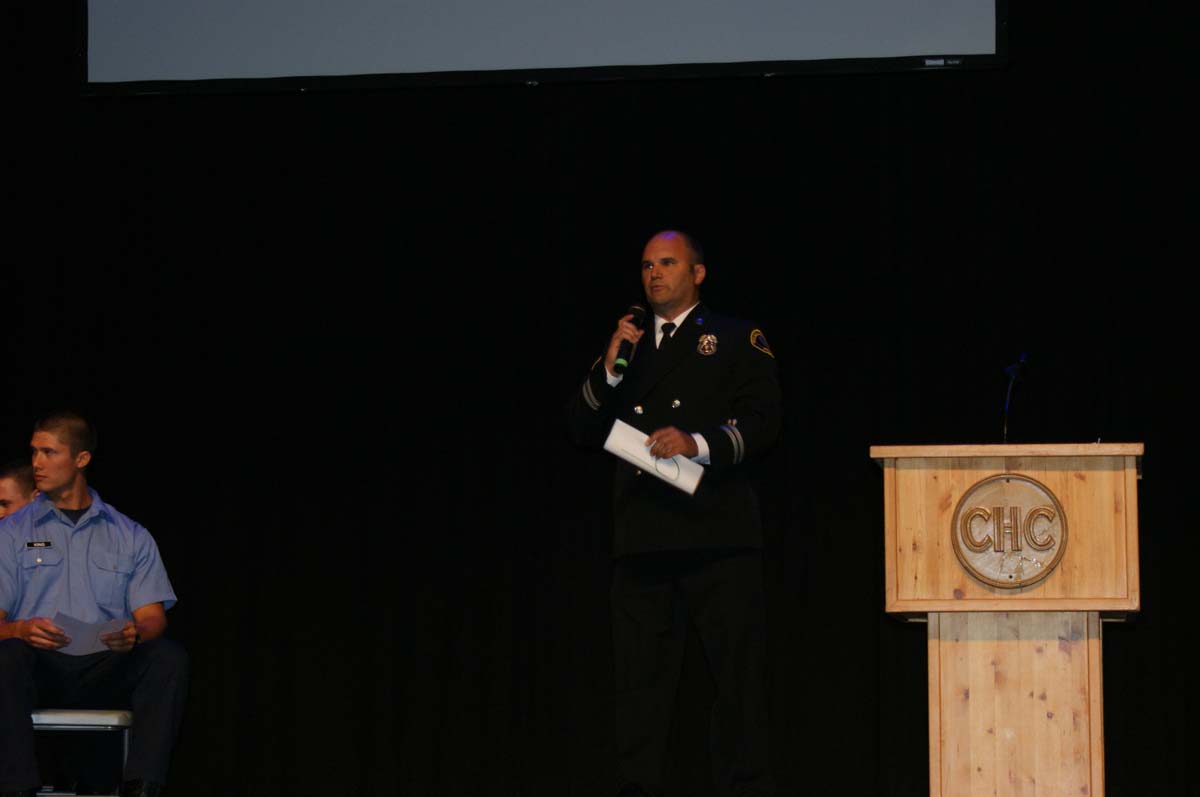 People at the Fire Academy Graduation