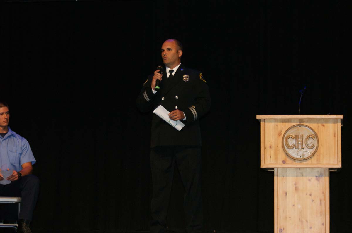 People at the Fire Academy Graduation