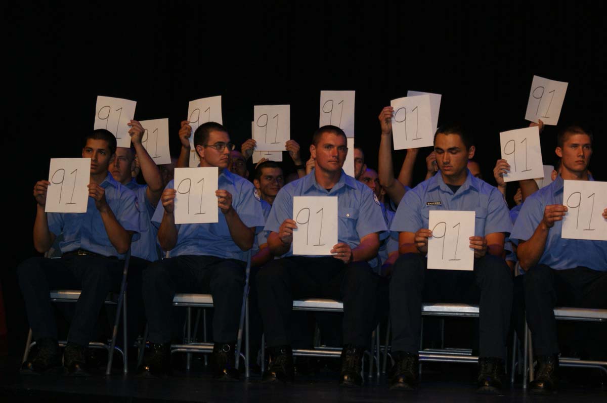 People at the Fire Academy Graduation