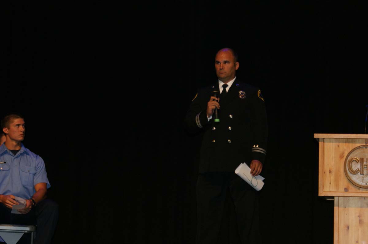 People at the Fire Academy Graduation