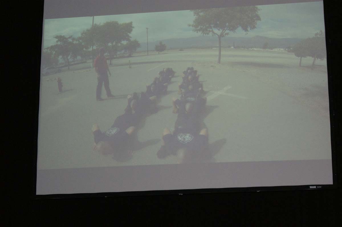 People at the Fire Academy Graduation
