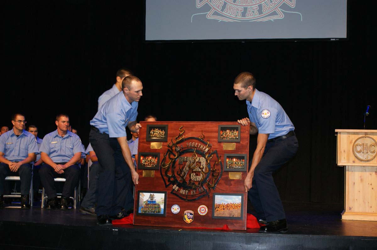 People at the Fire Academy Graduation