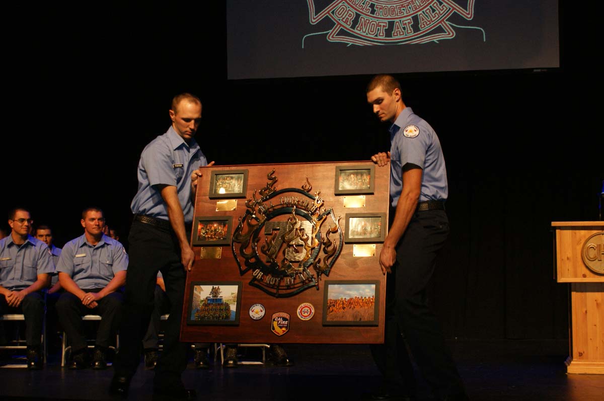 People at the Fire Academy Graduation