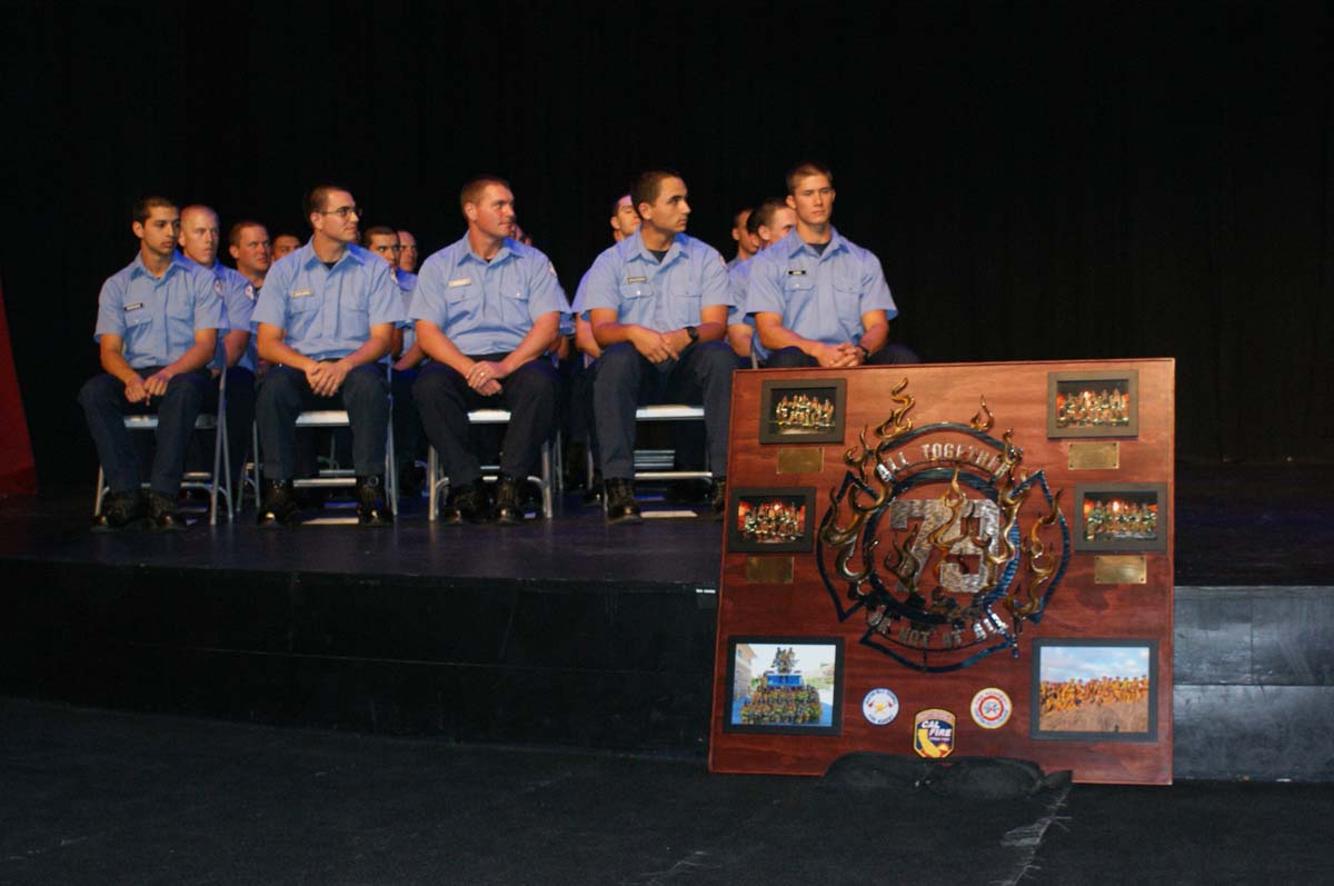 People at the Fire Academy Graduation
