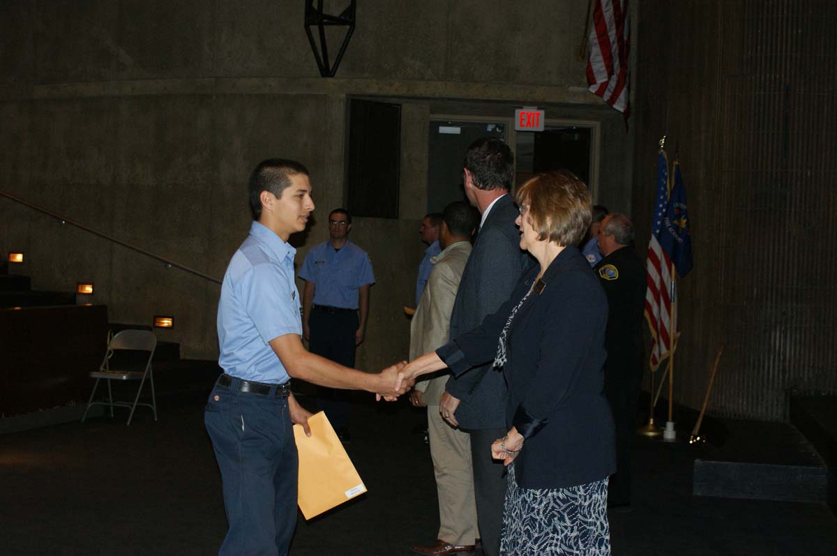 People at the Fire Academy Graduation