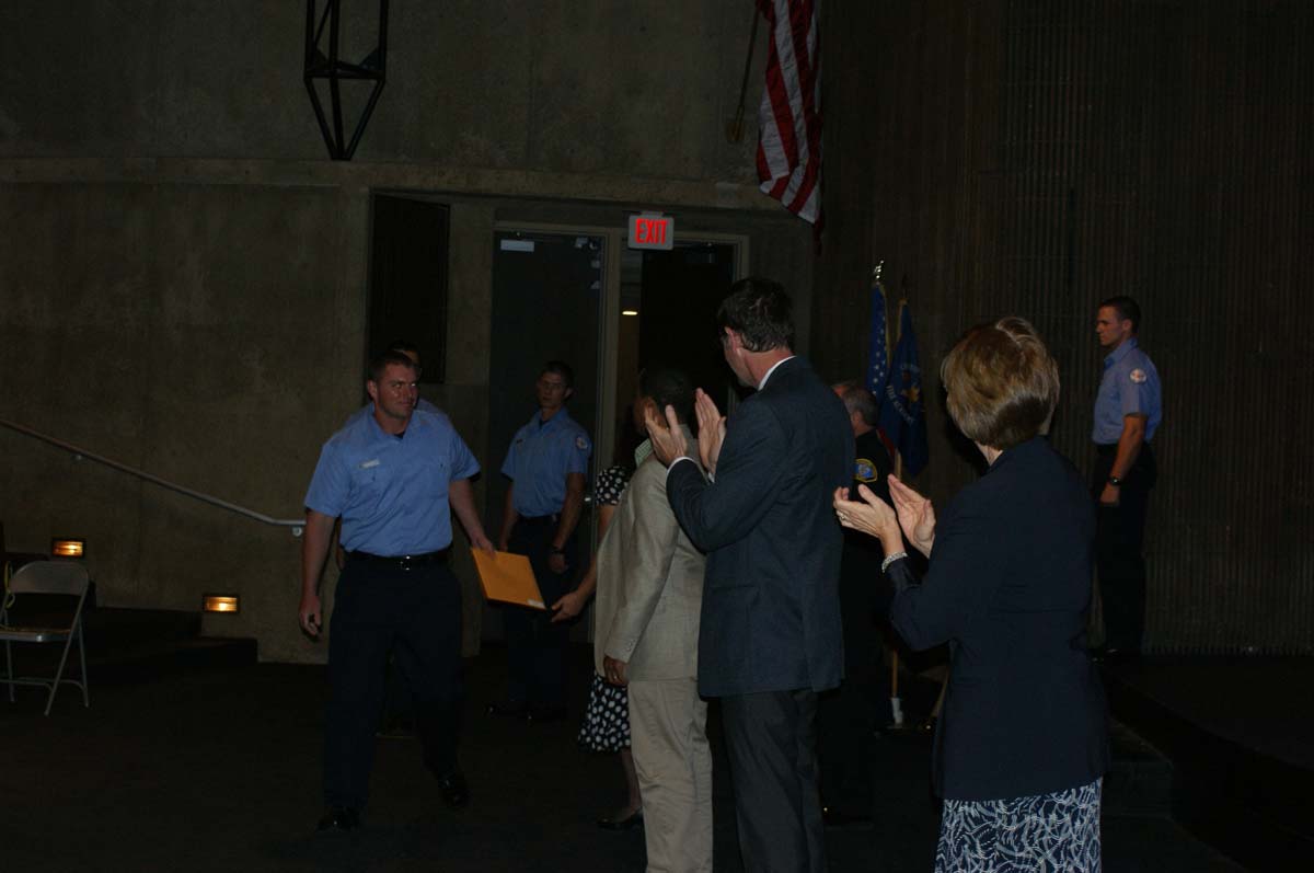 People at the Fire Academy Graduation