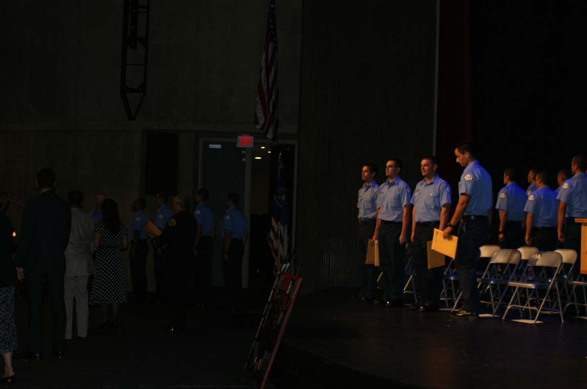 People at the Fire Academy Graduation