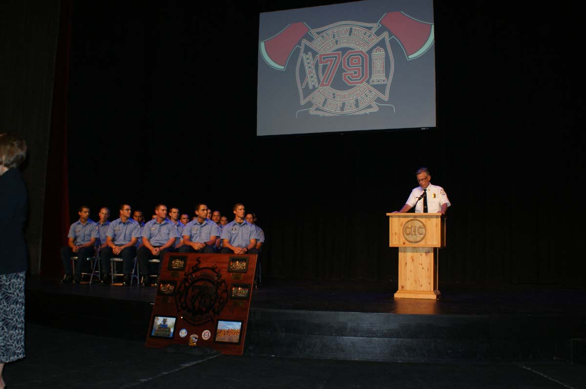 People at the Fire Academy Graduation