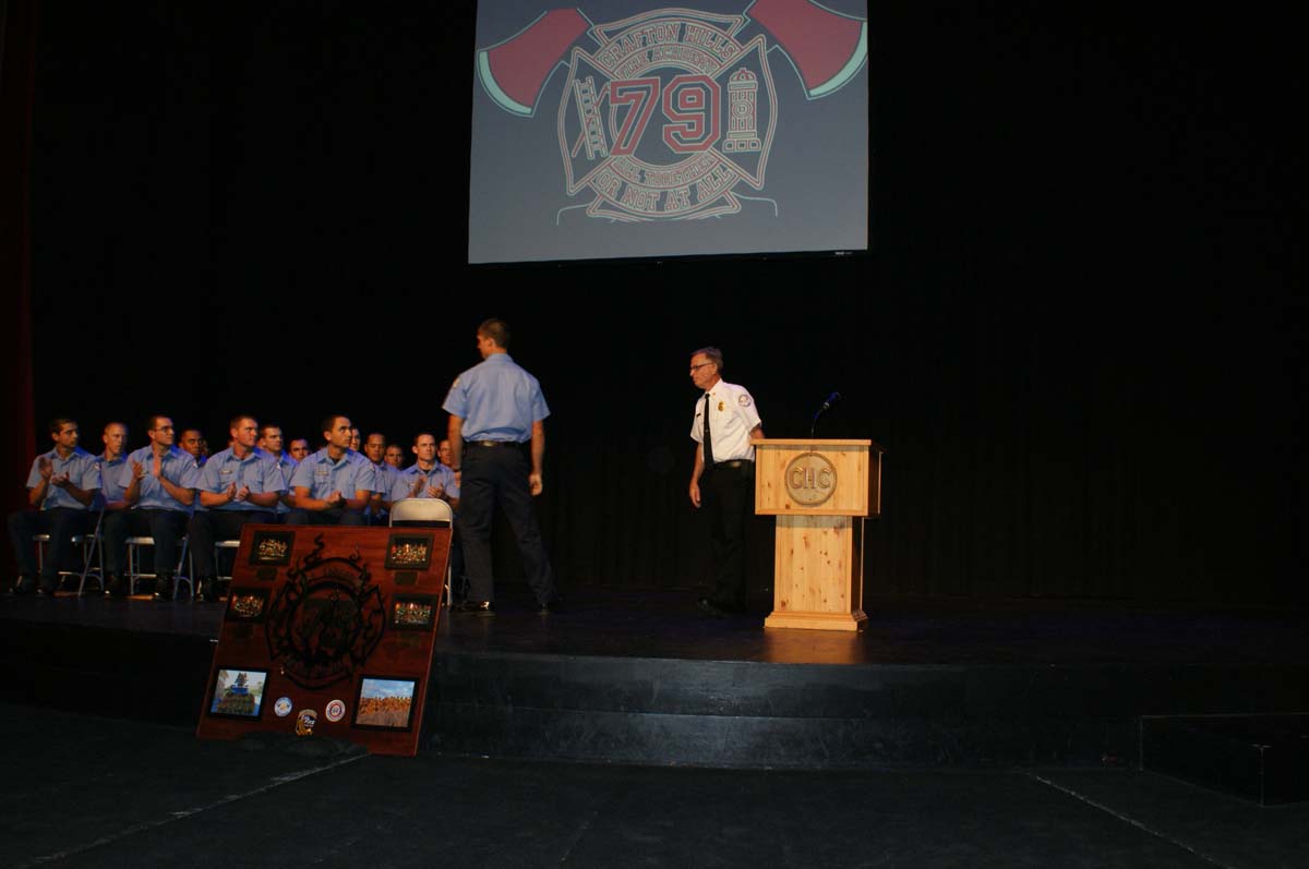 People at the Fire Academy Graduation