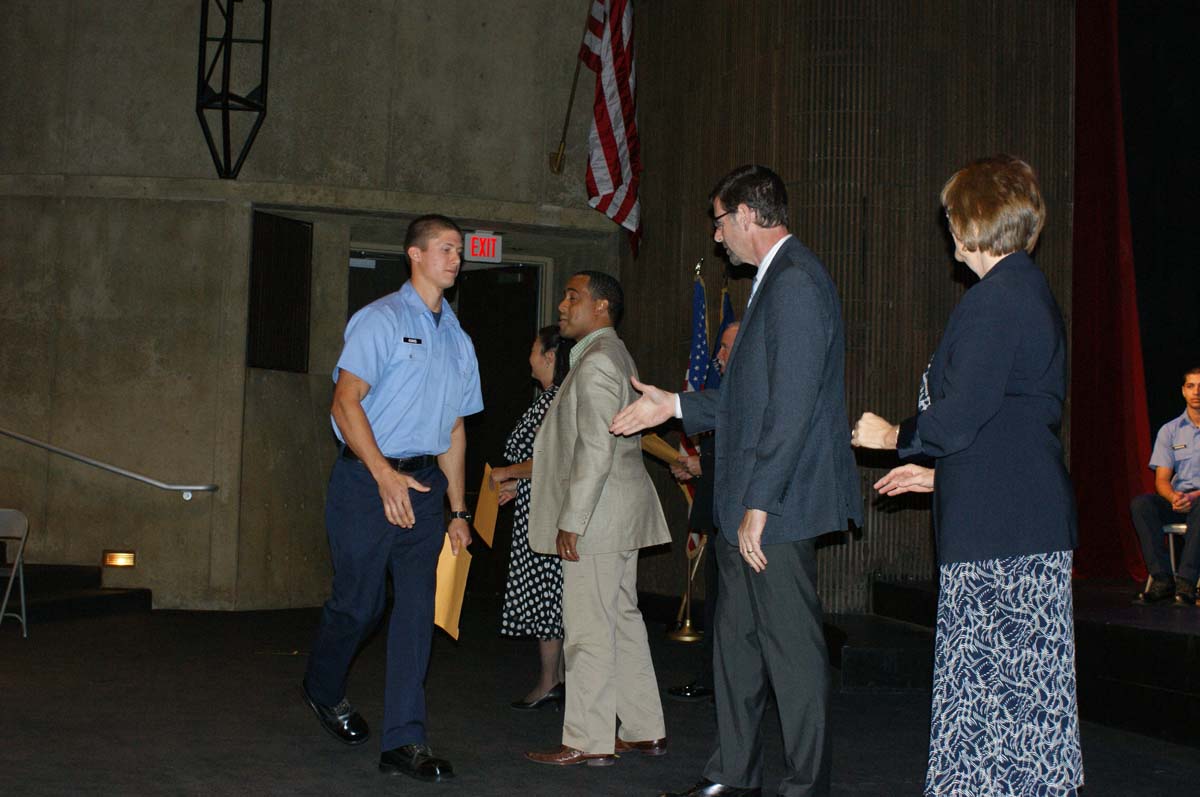 People at the Fire Academy Graduation