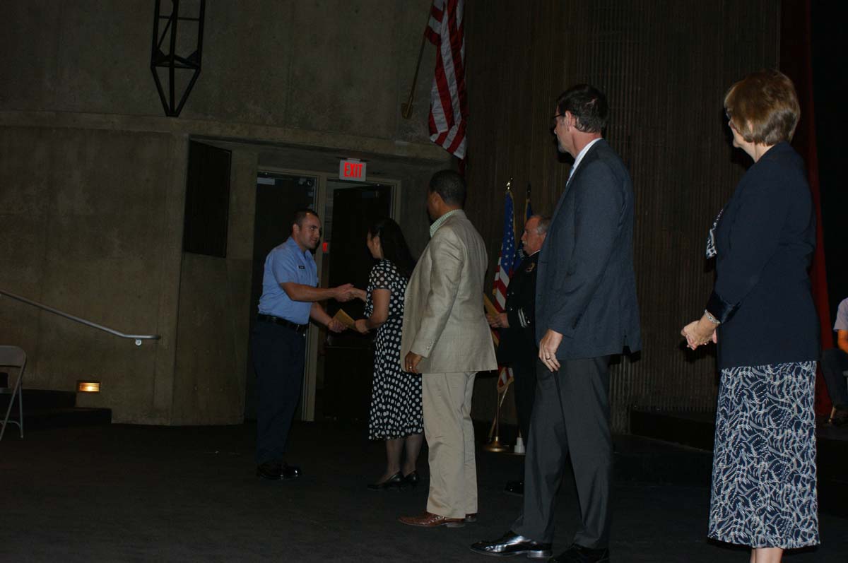 People at the Fire Academy Graduation