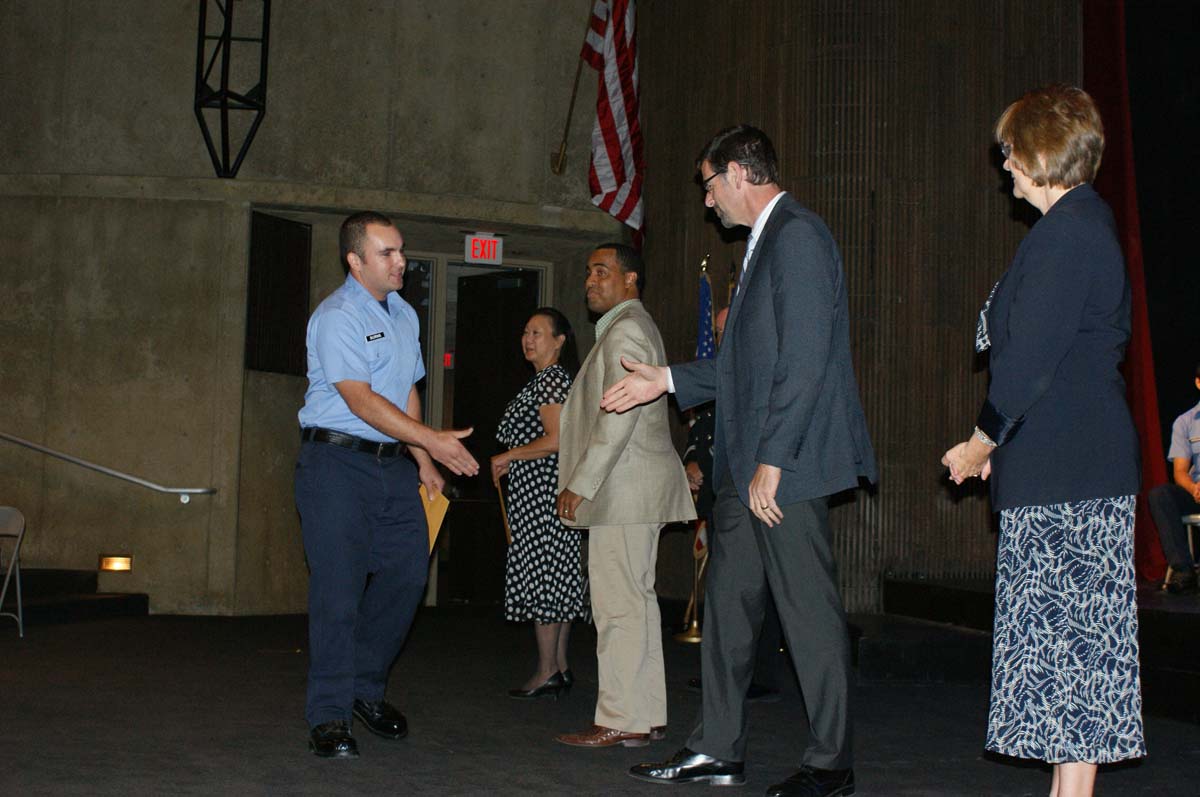 People at the Fire Academy Graduation