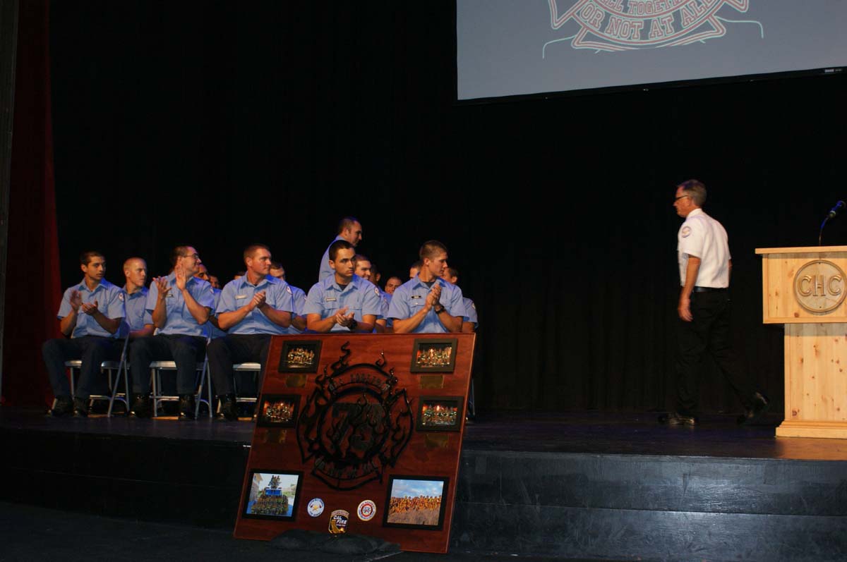 People at the Fire Academy Graduation