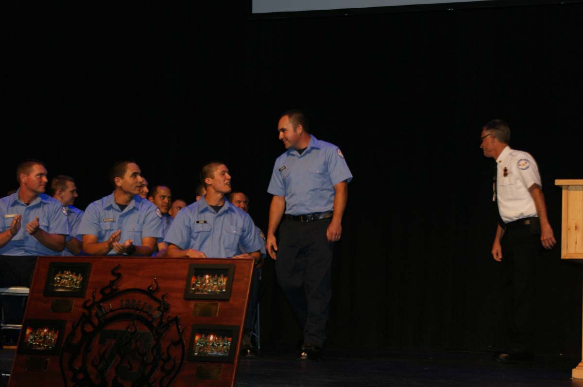 People at the Fire Academy Graduation