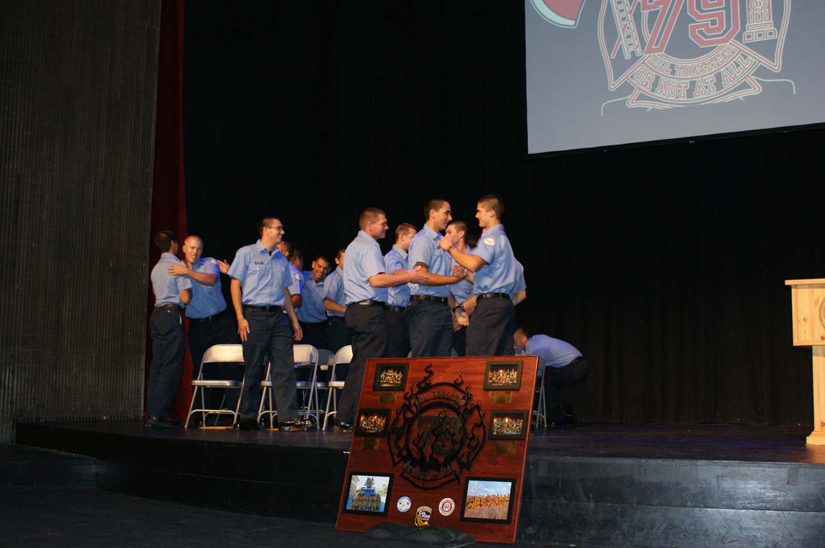 People at the Fire Academy Graduation