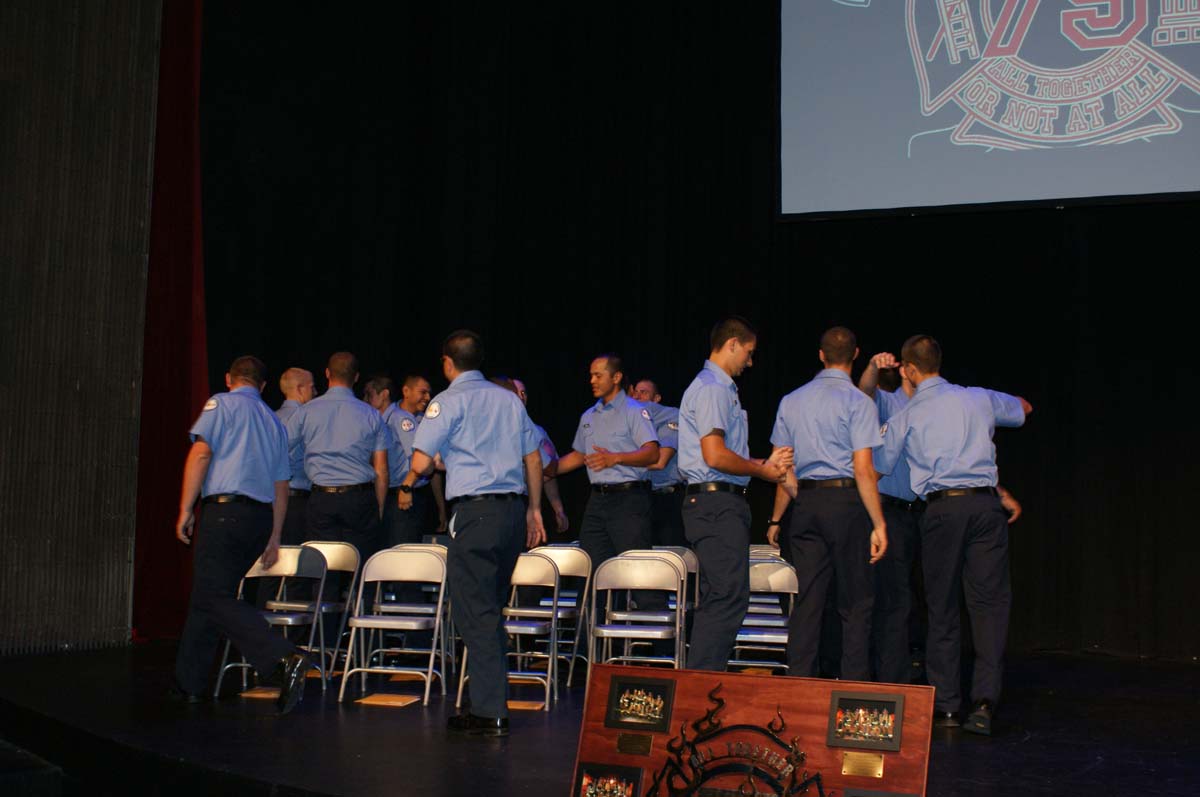 People at the Fire Academy Graduation