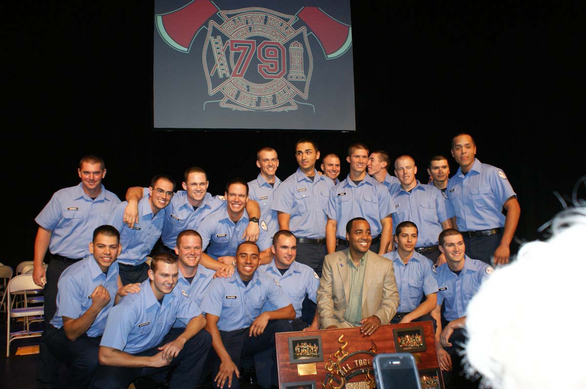 People at the Fire Academy Graduation