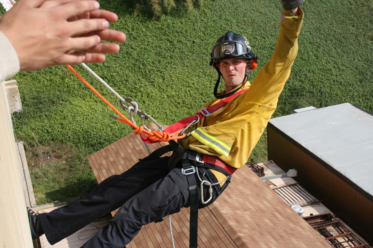 Fire Academy Rappelling Photos Thumbnail