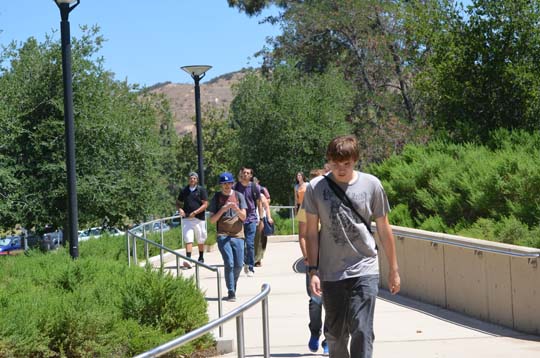 Students on the First Day of Class