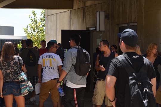 Students on the First Day of Class