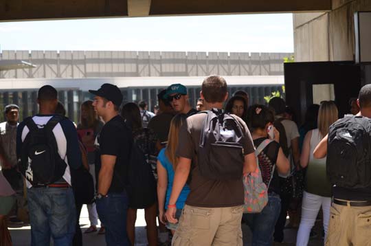 Students on the First Day of Class