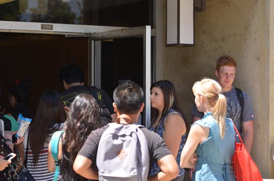 Students on the First Day of Class