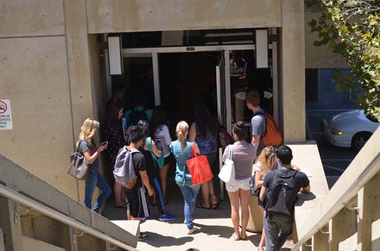 Students on the First Day of Class