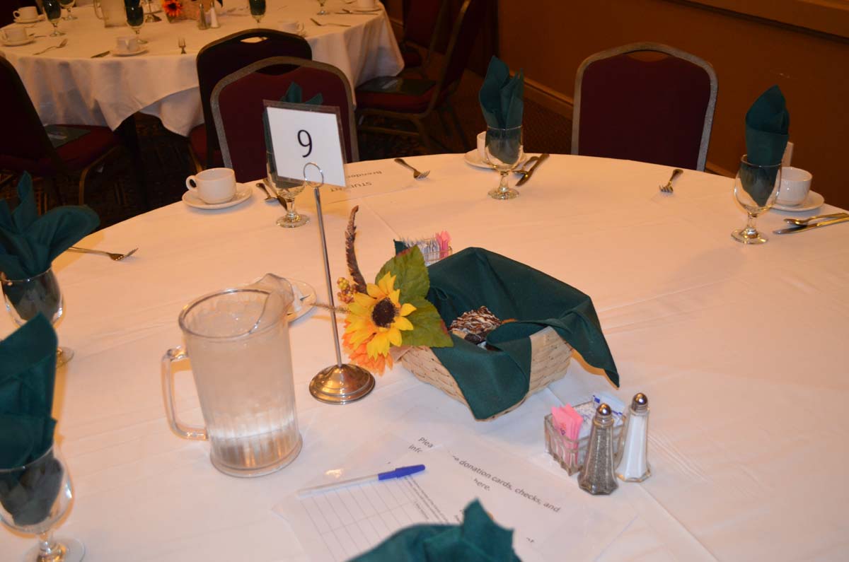 People enjoying the luncheon