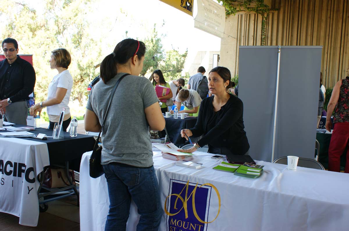 People at the Transfer Fair