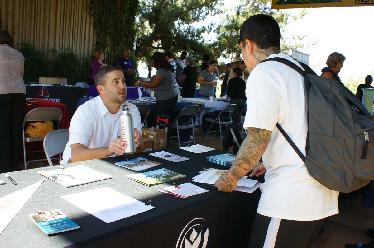 People at the Transfer Fair