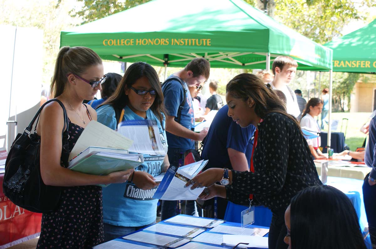 People at the Transfer Fair
