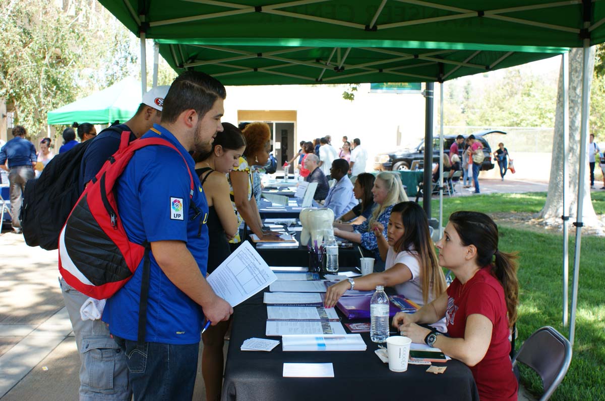 People at the Transfer Fair