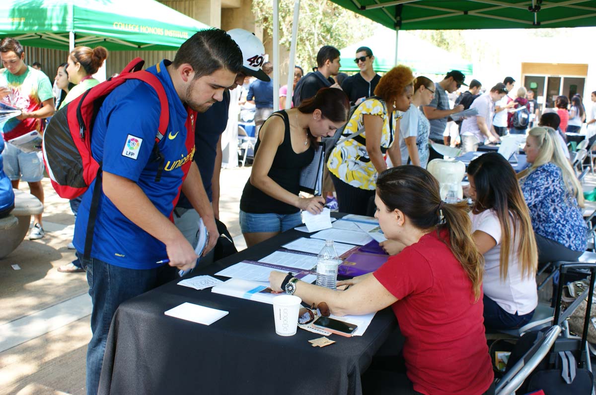 People at the Transfer Fair