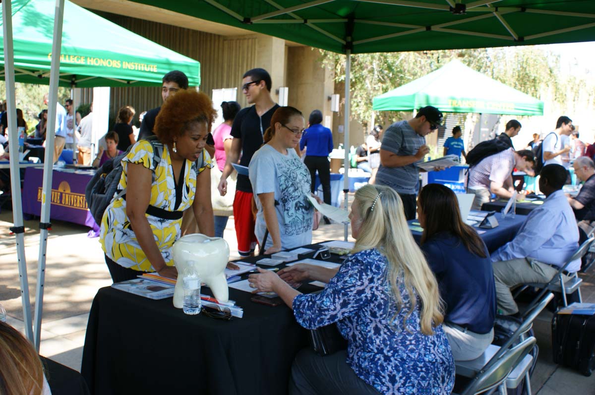 People at the Transfer Fair