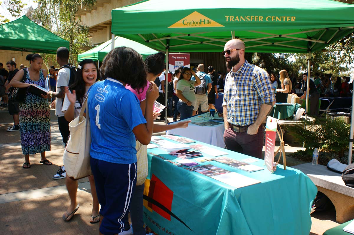People at the Transfer Fair