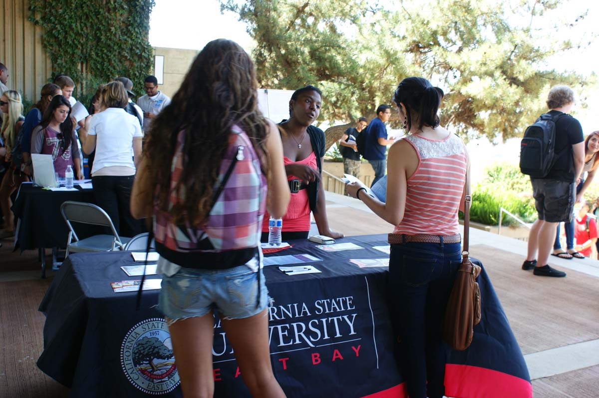 People at the Transfer Fair
