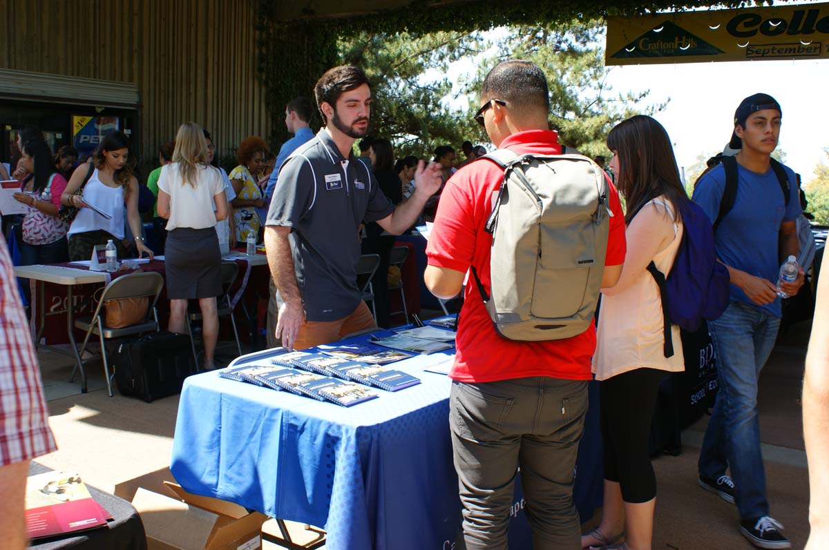 People at the Transfer Fair