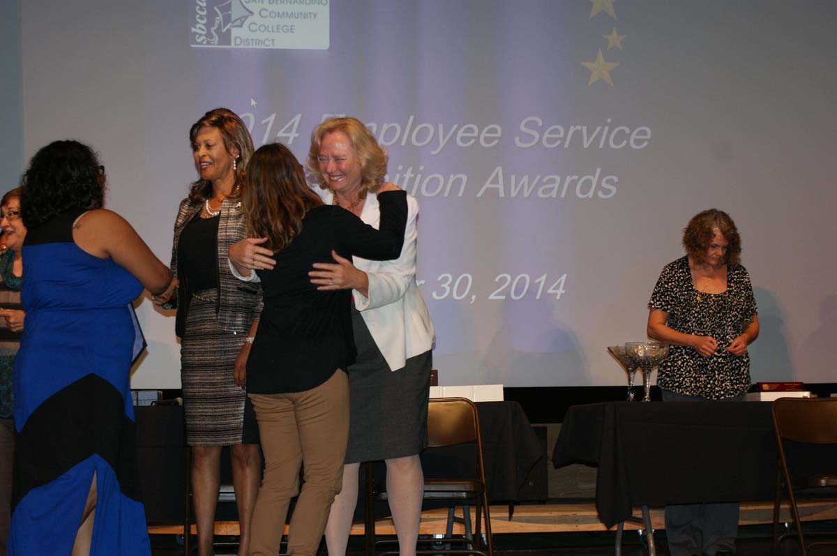 People at the Employee Service Recognition event