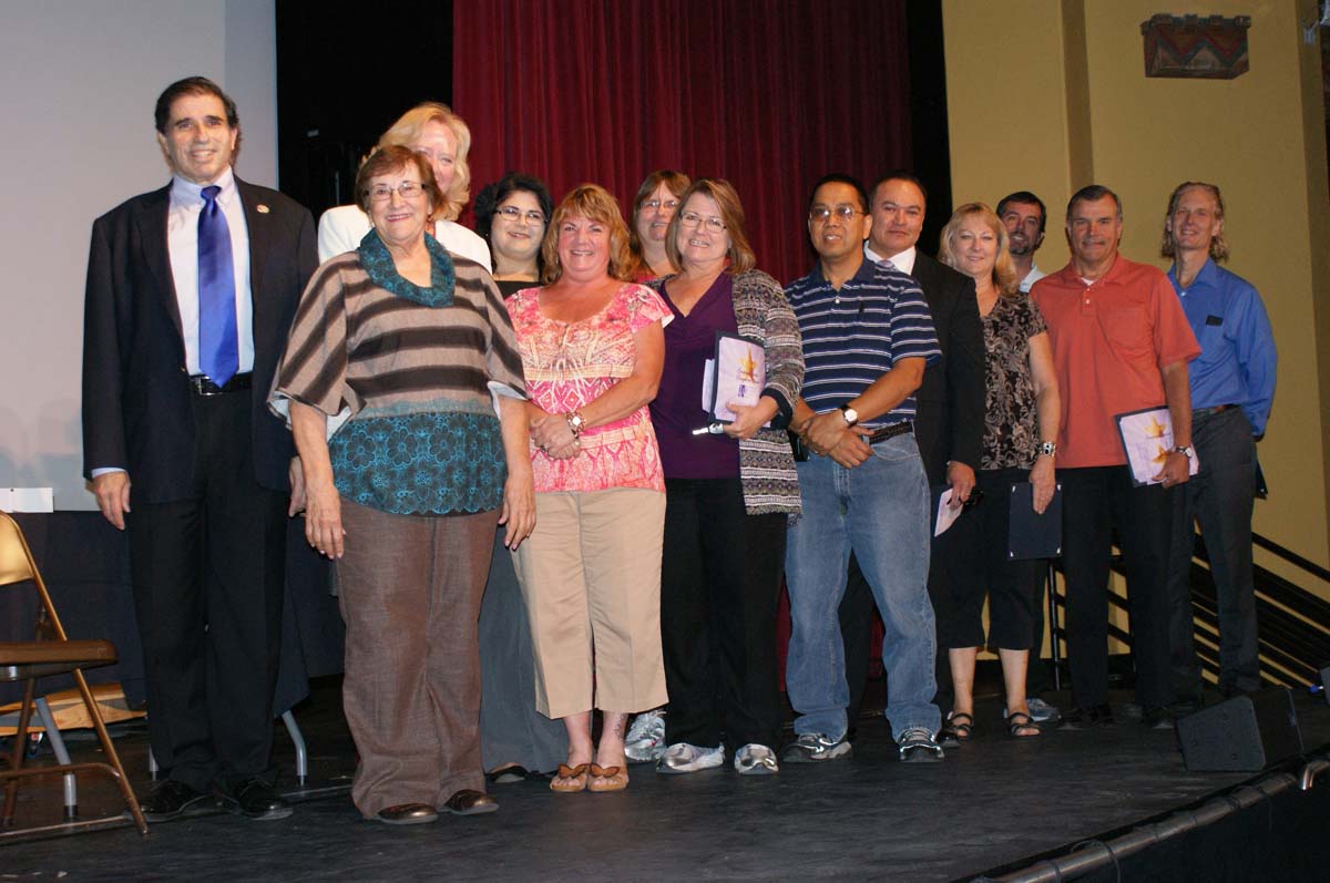 People at the Employee Service Recognition event