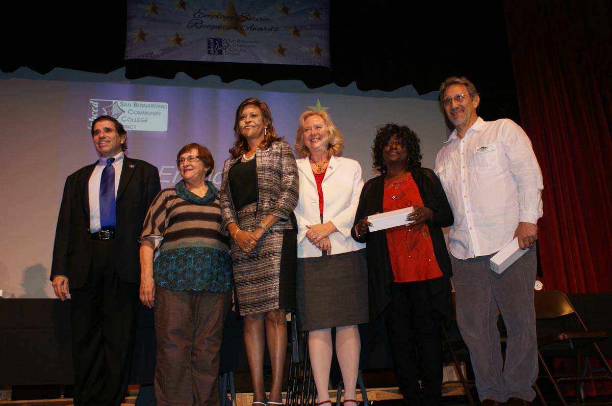 People at the Employee Service Recognition event