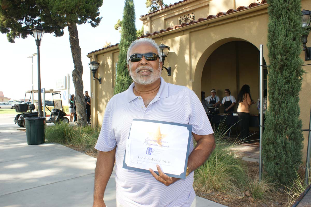 People at the Employee Service Recognition event
