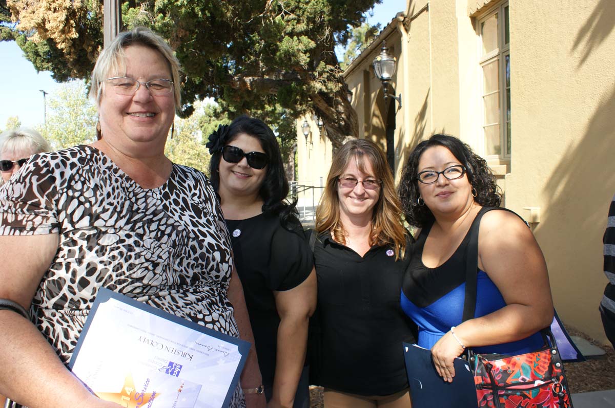 People at the Employee Service Recognition event