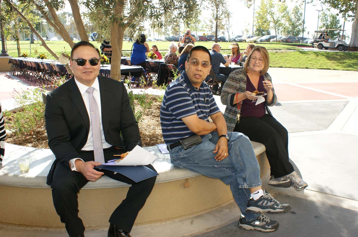 People at the Employee Service Recognition event