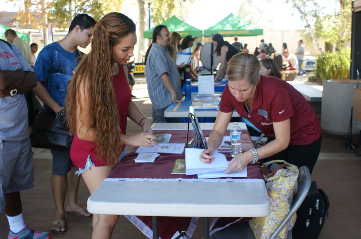 People at the Transfer Fair