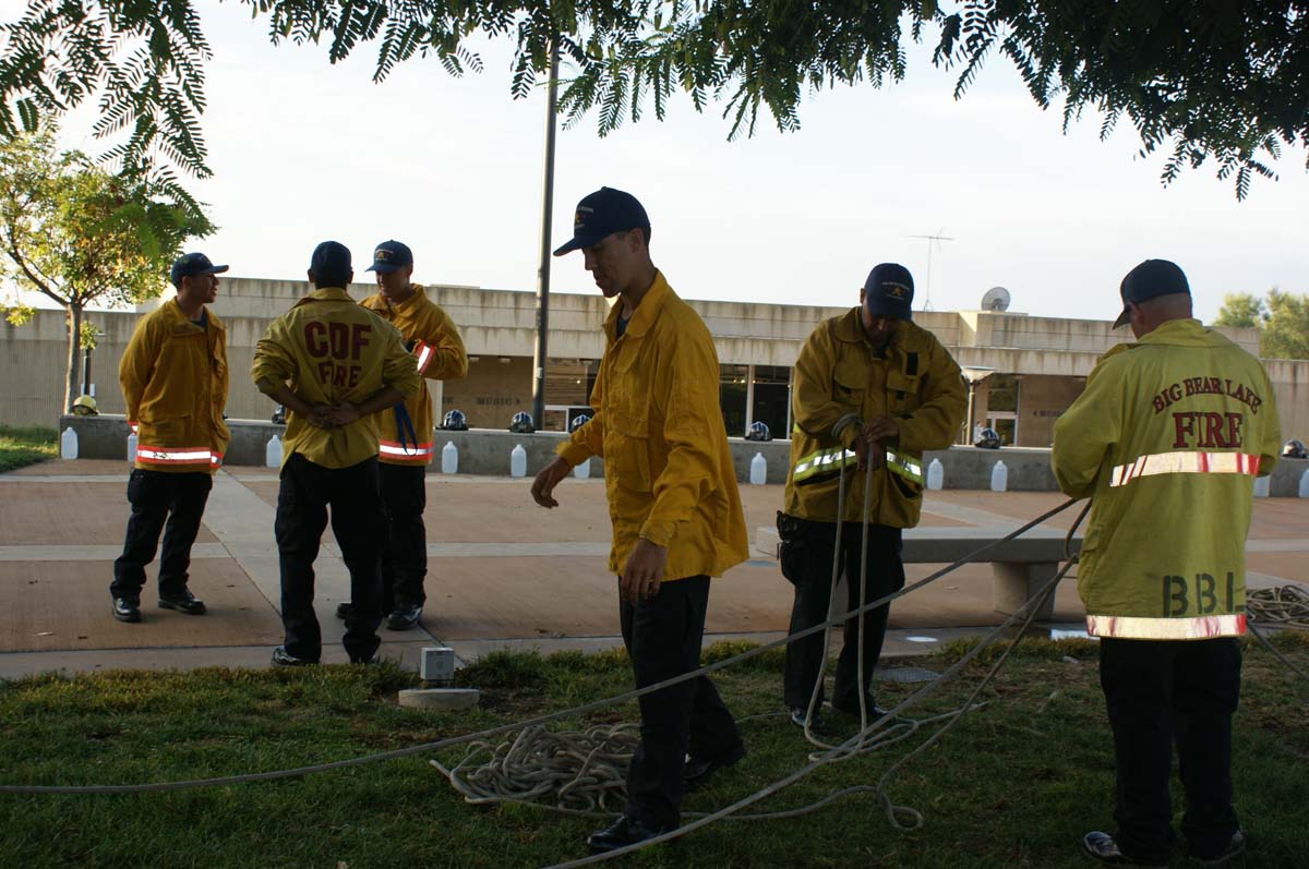 Cadets practicing