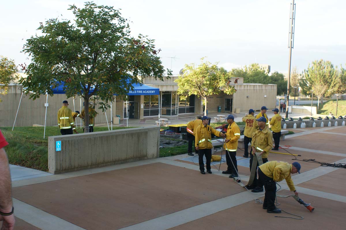 Cadets practicing