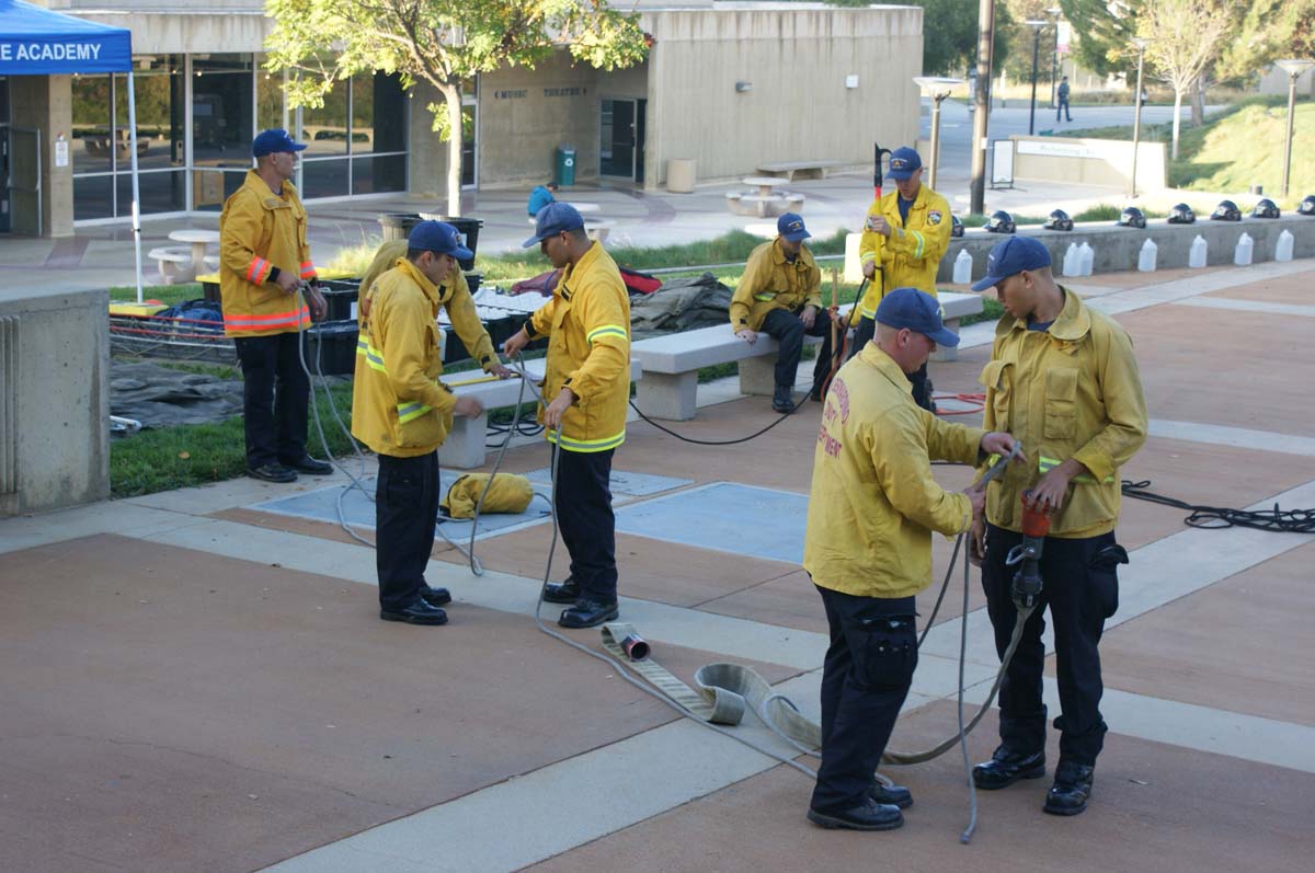 Cadets practicing